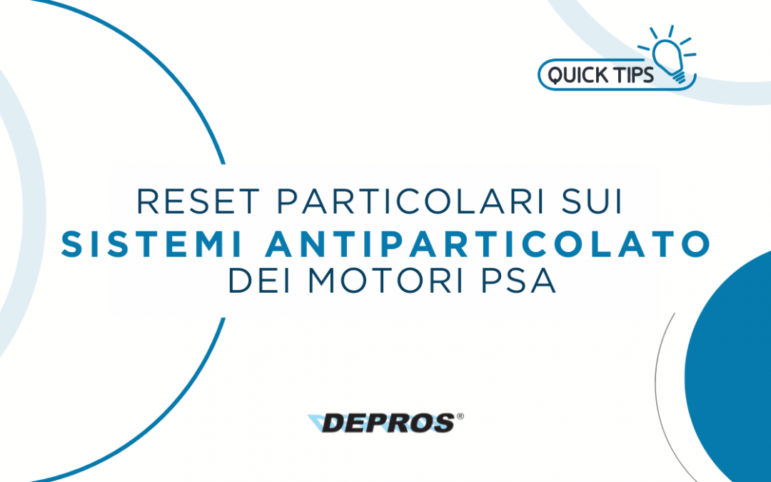 Reset particolari sui sistemi antiparticolato dei motori PSA